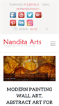 Mobile Screenshot of nanditaarts.com