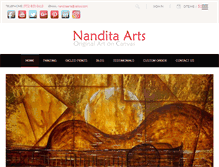 Tablet Screenshot of nanditaarts.com